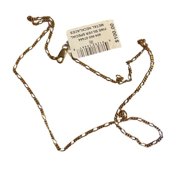 Giani Bernini 14k yellow gold over Sterling Silver 18” Chain Necklace - Picture 2 of 3